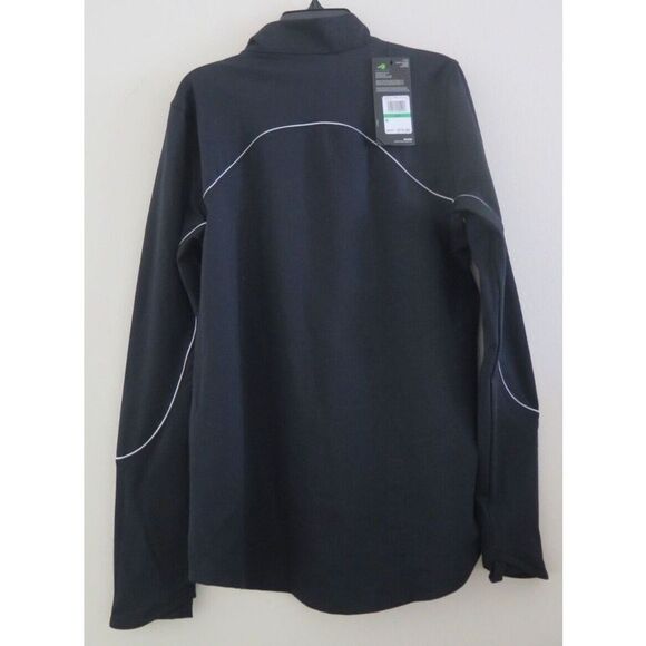 Under Armour 1356357 Womens Sz L Black Rush ColdGear Jacqaurd Mock L/S Shirt $75 - Picture 2 of 10